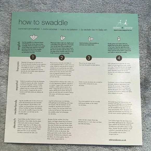 ⭐️HP⭐️ Aden + Anais NWT -100% Rayon lullaby Swaddle blankets- Musy Mate lovey - Picture 8 of 9